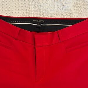 Banana Republic Sloan Vibrant Red Trousers Size 6